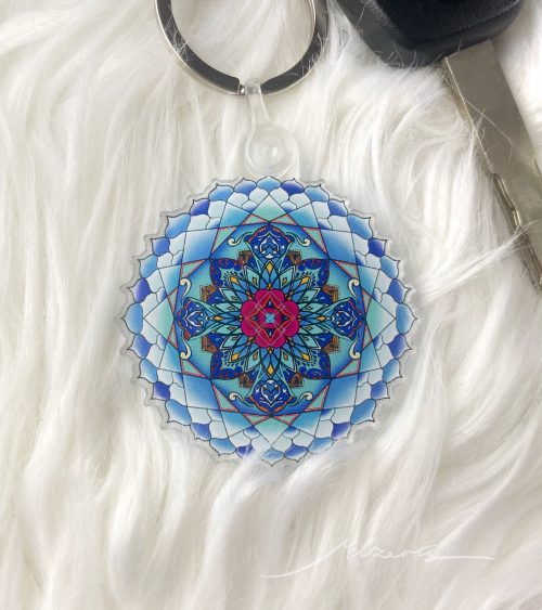 Melzarts creative vision mandala Acrylic keychain